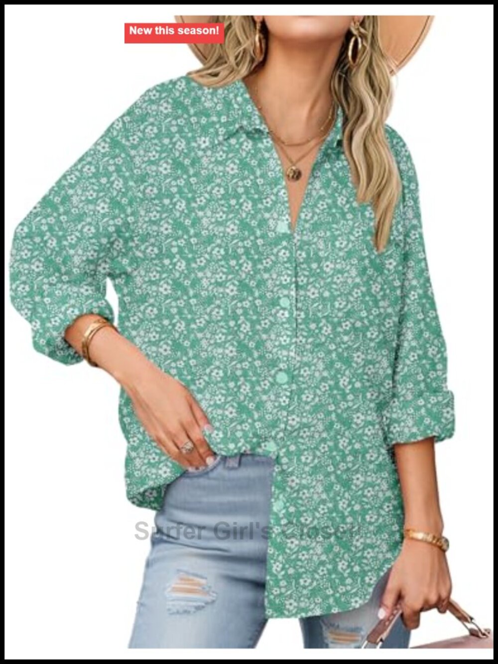 Zeagoo Womens Button Down Shirt Long Sleeve 100% Cotton Gauze Casual